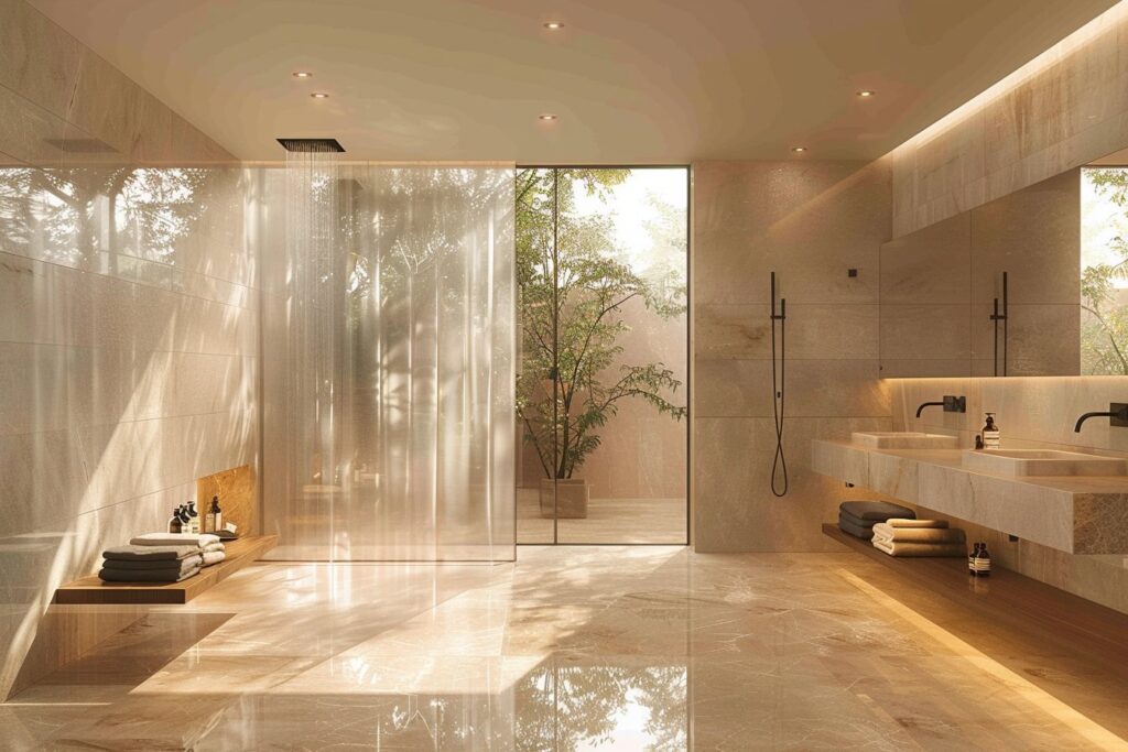Optez pour la transparence : Intégrer un rideau de douche transparent à l’harmonie de votre maison
