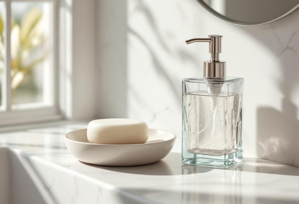 Porte-savon vs distributeur de savon : que choisir pour votre salle de bain ?