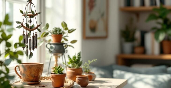 Jeux d’ombres et de sons : créez un coin déco magique avec un carillon à vent