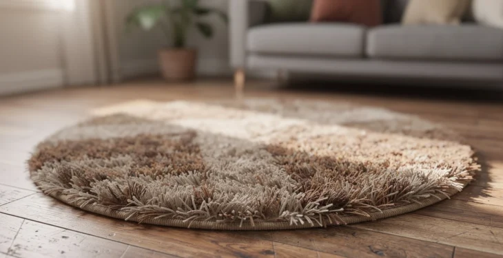 Jouer avec les formes : pourquoi choisir un tapis shaggy rond ?