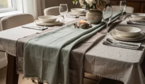 Mix and match : jouer avec plusieurs chemins de table pour transformer votre décoration de table