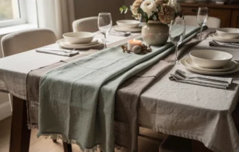 Mix and match : jouer avec plusieurs chemins de table pour transformer votre décoration de table