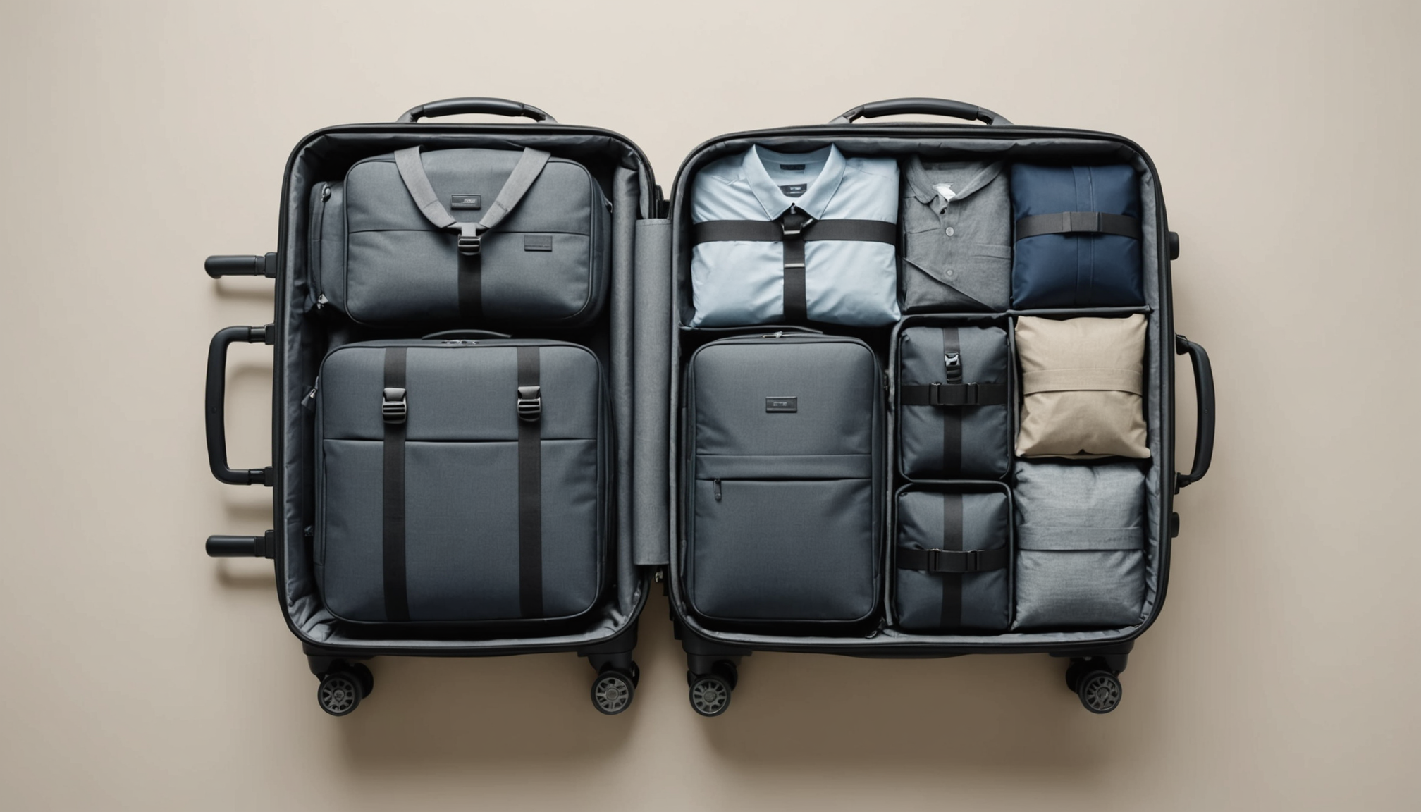 découvrez nos valises optimisées avec pliage ingénieux, rangements modulaires et sacs étanches pour un voyage organisé et sans souci.