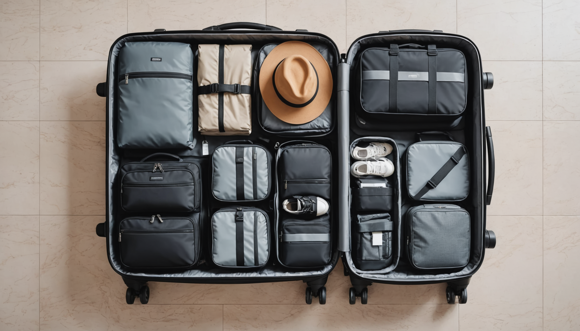 découvrez nos valises optimisées avec pliage ingénieux, rangements modulaires et sacs étanches pour un voyage organisé et sans tracas.