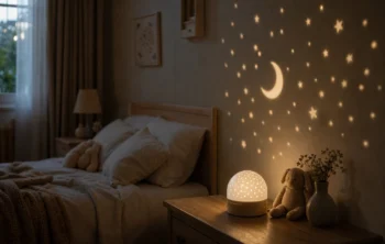 Veilleuse avec projection au mur : transformer la chambre en univers apaisant