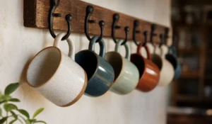 Accrochez vos mugs au mur : la tendance crochets qui libère vos étagères