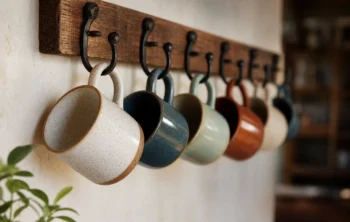 Accrochez vos mugs au mur : la tendance crochets qui libère vos étagères