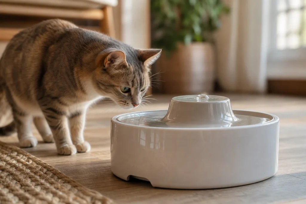 Offrez un confort optimal à votre chat avec une fontaine à eau