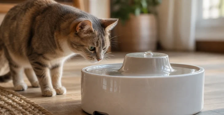 Offrez un confort optimal à votre chat avec une fontaine à eau