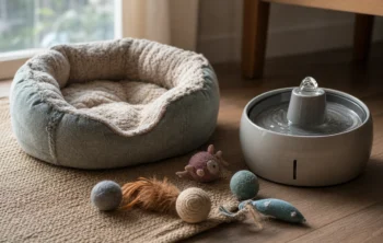 Découvrir les accessoires pour chat indispensables : paniers, fontaines et jouets