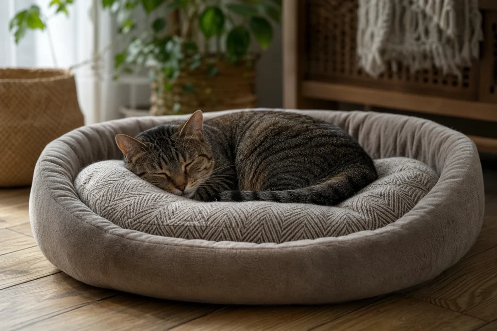 Offrez à votre chat un couchage douillet avec un coussin design