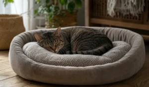 Offrez à votre chat un couchage douillet avec un coussin design