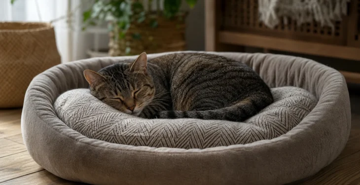 Offrez à votre chat un couchage douillet avec un coussin design